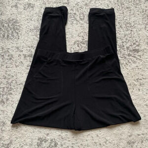 Joseph Ribkoff black joggers pull on pants stretchy dressy 6